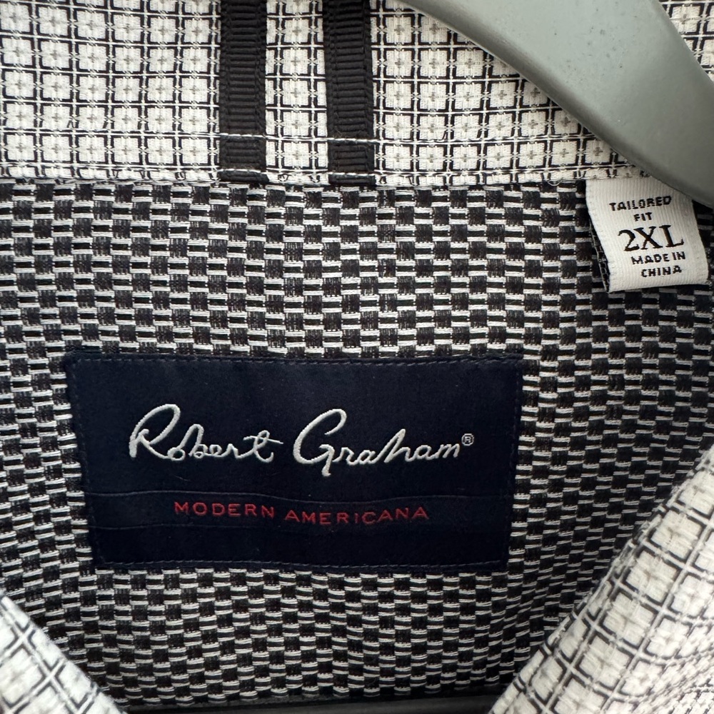 Robert Graham Monochrome Patterned Shirt 2XL